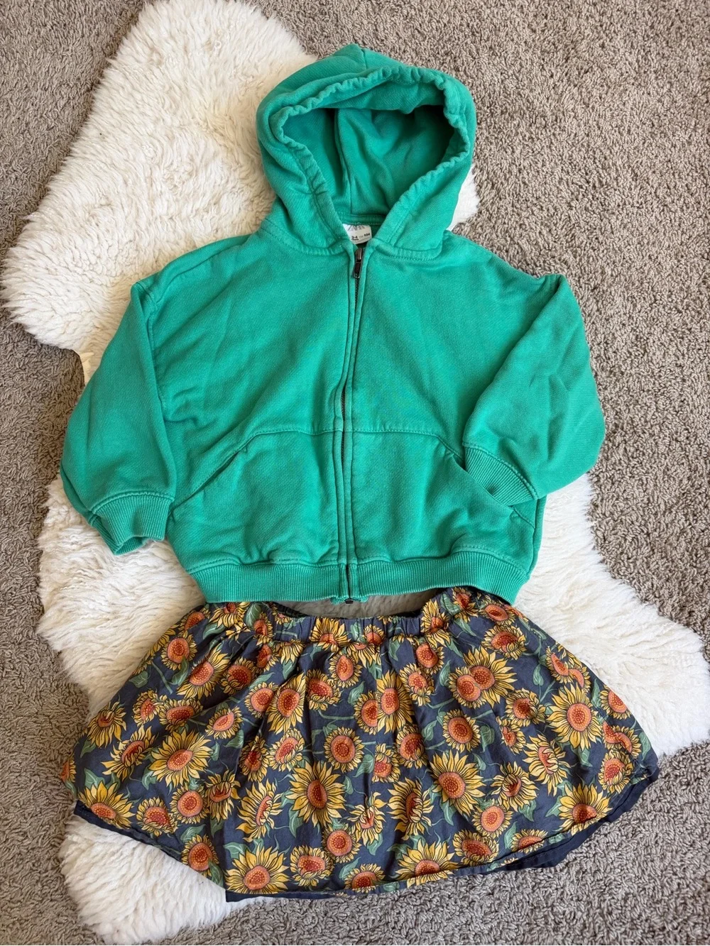🌻 Zara Kids Hoodie Set | XS